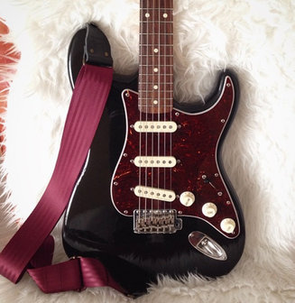 &quot;Maroon&quot; Bordeaux Red Seatbelt Overdrive Strap