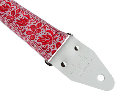 &quot;Boho&quot; Red/White Overdrive Strap