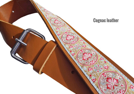 &quot;Bohemian&quot; Full Leather Overdrive Strap - Cognac