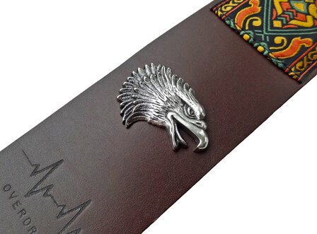 "Maya" Full Leather Overdrive Strap - Eagle pin