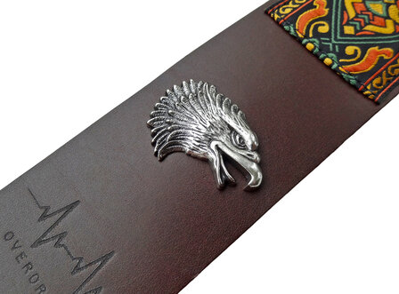 &quot;Maya&quot; Full Leather Overdrive Strap - Eagle pin