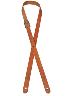 Cognac Slim Leather Overdrive Strap