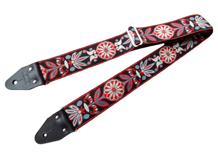 &quot;Wildflower&quot; Red/Black Overdrive Strap