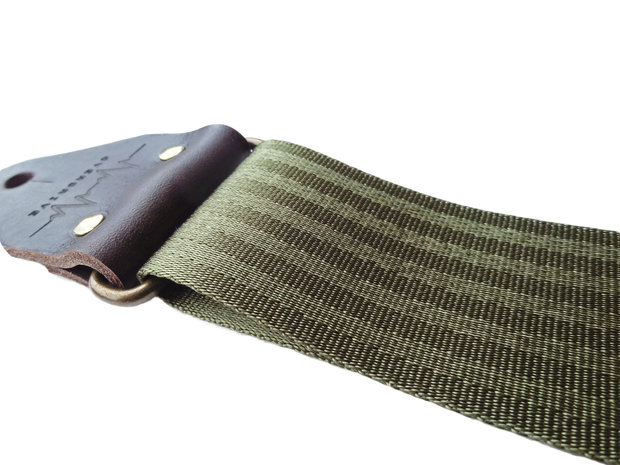 "Forest" Green Seatbelt Overdrive Strap