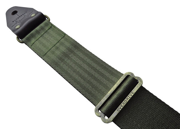 "Forest" Green Seatbelt Overdrive Strap