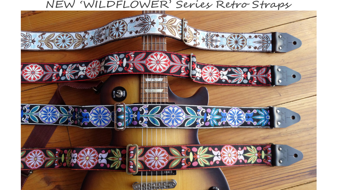 Psychedelic guitar straps